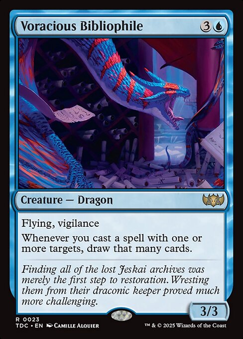 Voracious Bibliophile - Tarkir: Dragonstorm Commander Magic card