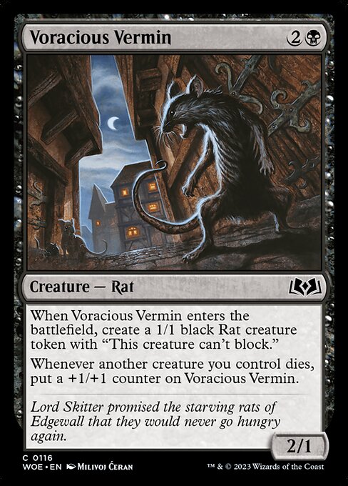 Voracious Vermin - Wilds of Eldraine Magic card