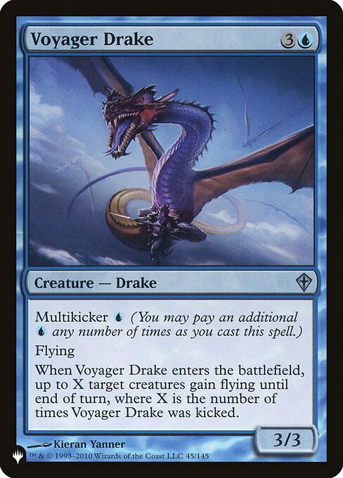Voyager Drake - The List (#WWK-45) - Illustrated by Kieran Yanner - Magic: The Gathering Card