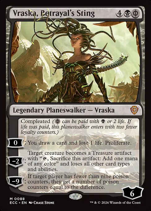 Vraska, Betrayal's Sting - Lorwyn Eclipsed Commander Magic card
