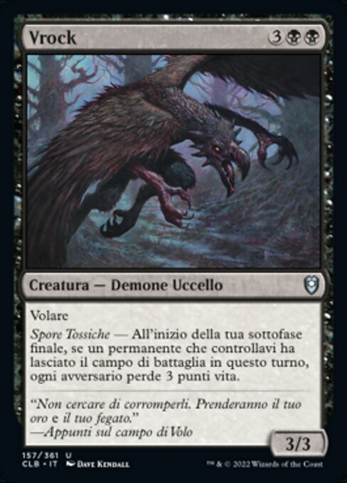 Vrock - Commander Legends: Battle for Baldur's Gate (#157) - Illustrated by Dave Kendall - Magic: The Gathering Card