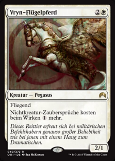 Cheval ailé de Vryn (Vryn Wingmare) - Magic Origins (#40) - Illustrated by Seb McKinnon - Magic: The Gathering Card