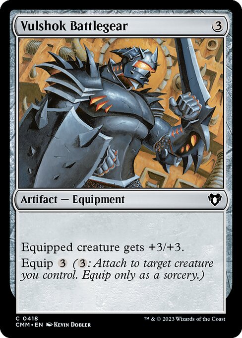 Vulshok Battlegear - Commander Masters Magic card