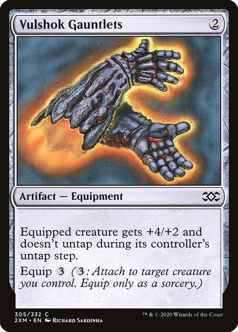 Vulshok Gauntlets - Double Masters Magic card