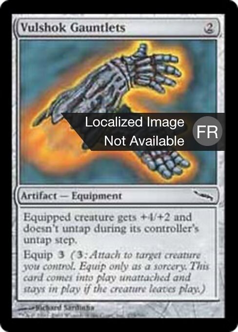 瓦许克护手 (Vulshok Gauntlets) - Double Masters (#305) - Illustrated by Richard Sardinha - Magic: The Gathering Card