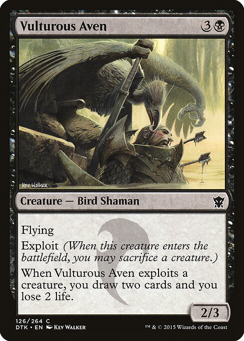 Vulturous Aven - Dragons of Tarkir Magic card