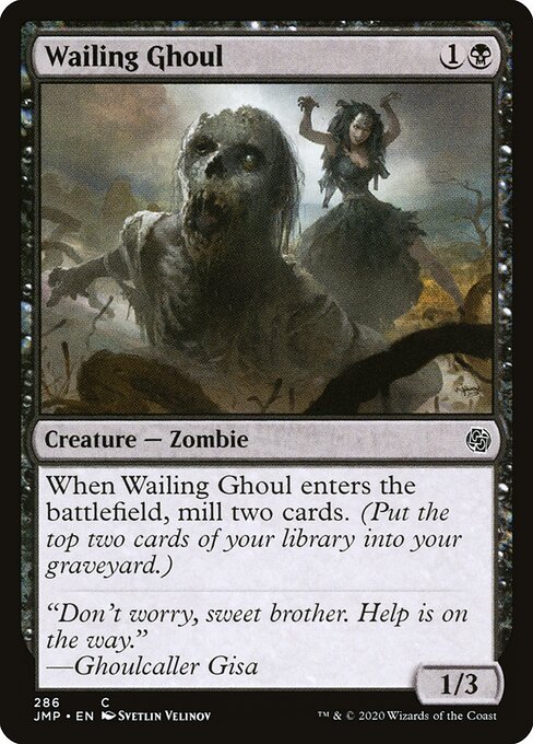 Wailing Ghoul - Jumpstart (#286) - Illustrated by Svetlin Velinov - Magic: The Gathering Card