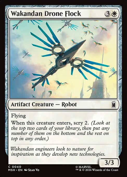Wakandan Drone Flock - Marvel Super Heroes Magic card