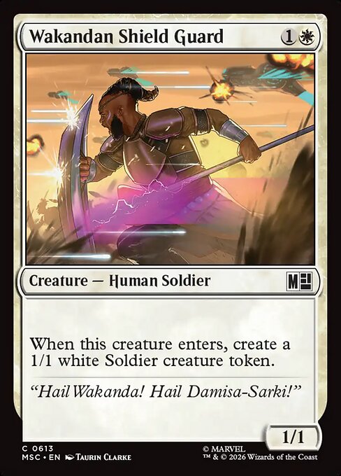 Wakandan Shield Guard - Marvel Super Heroes Commander Magic card
