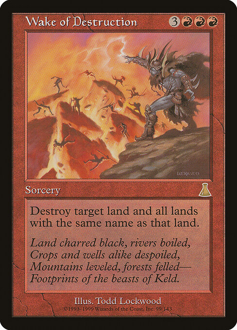 Wake of Destruction - Urza's Destiny Magic card