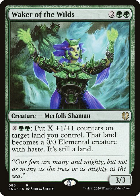Waker of the Wilds - Zendikar Rising Commander Magic card