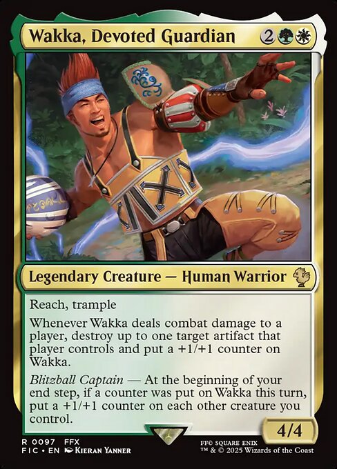 Wakka, Devoted Guardian - Final Fantasy Commander Magic card