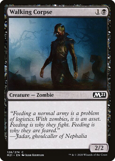 Walking Corpse - Core Set 2021 Magic card