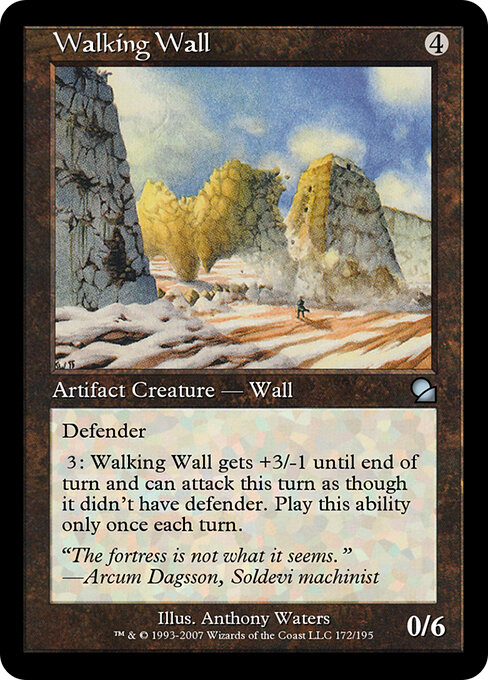 Walking Wall - Masters Edition (#172) - Illustrated by Anthony S. Waters - Magic: The Gathering Card