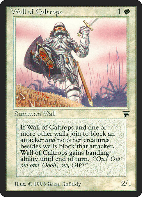 Wall of Caltrops - Legends (#42) - Illustrated by Brian Snõddy - Magic: The Gathering Card