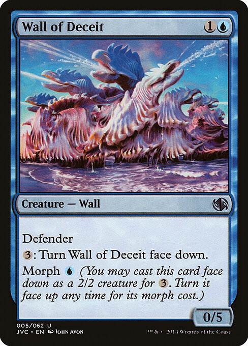 Wall of Deceit - Duel Decks Anthology: Jace vs. Chandra (#5) - Illustrated by John Avon - Magic: The Gathering Card
