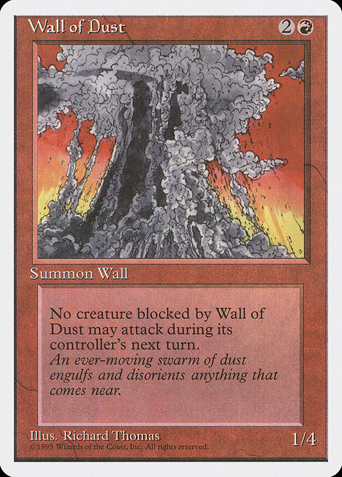 Wall of Dust - Fourth Edition (#229) - Illustrated by Richard Thomas - Magic: The Gathering Card
