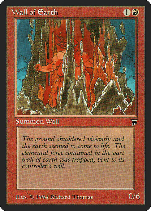 Wall of Earth - Legends Magic card