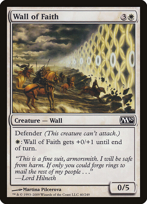 Wall of Faith - Magic 2010 Magic card