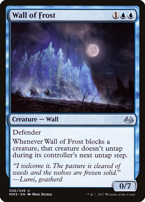 Wall of Frost - Modern Masters 2017 Magic card