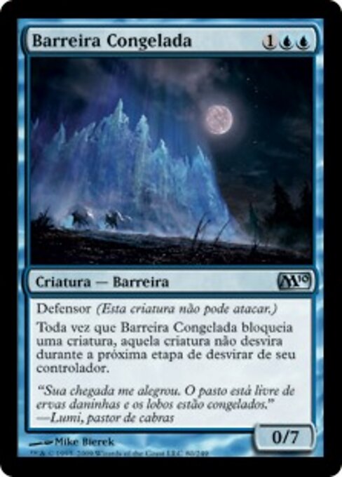 Muro di Gelo (Wall of Frost) - Magic 2014 (#78) - Illustrated by Mike Bierek - Magic: The Gathering Card
