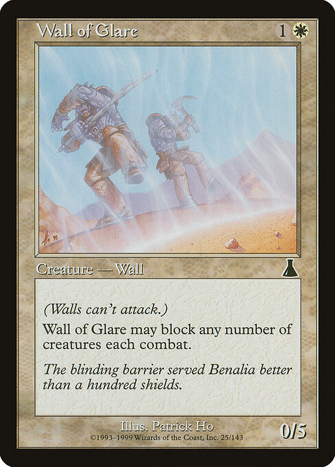 Wall of Glare - Urza's Destiny (#25) - Illustrated by Patrick Ho - Magic: The Gathering Card
