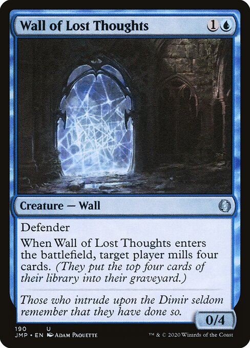 Wall of Lost Thoughts - Jumpstart (#190) - Illustrated by Adam Paquette - Magic: The Gathering Card