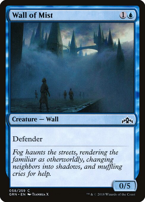 Wall of Mist - Guilds of Ravnica Magic card