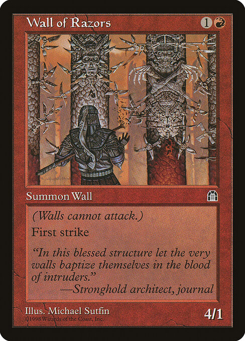 Wall of Razors - Stronghold Magic card