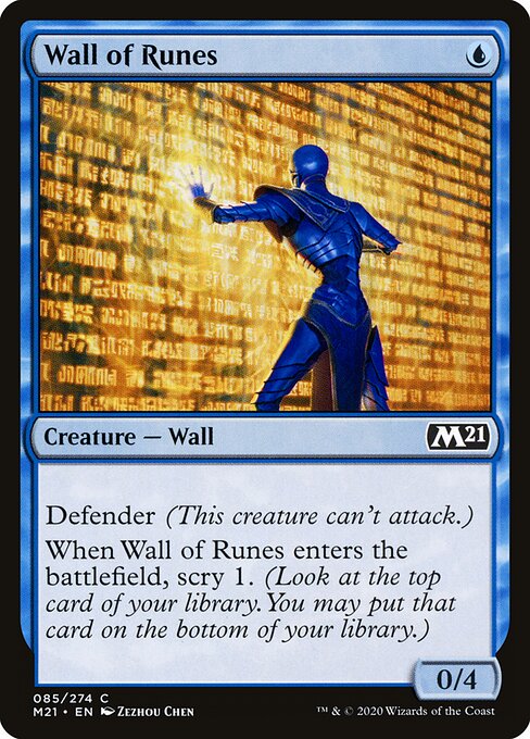 Wall of Runes - Core Set 2021 Magic card