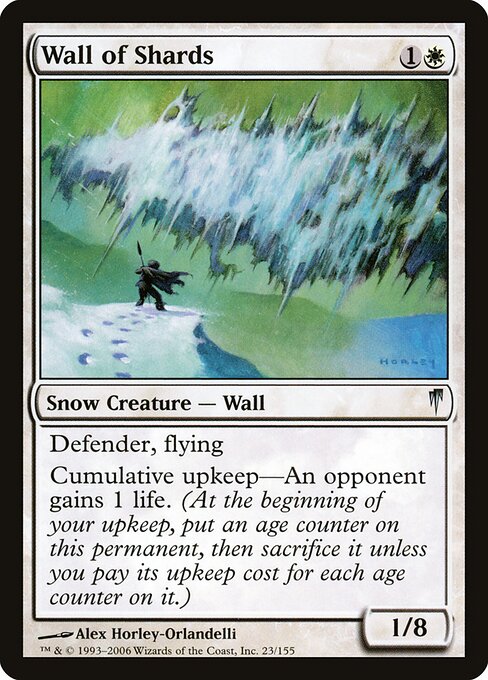 Wall of Shards - Coldsnap Magic card