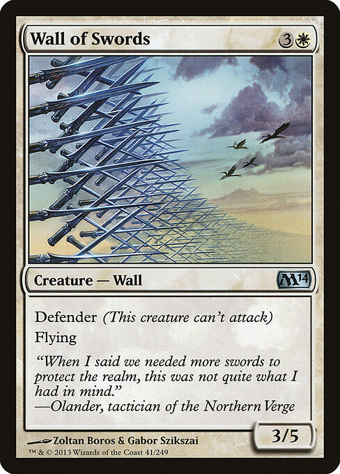 Wall of Swords - Magic 2014 Magic card
