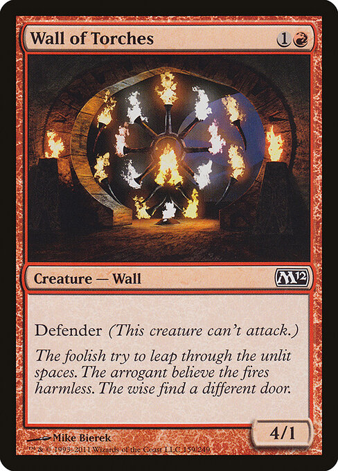 Wall of Torches - Magic 2012 Magic card