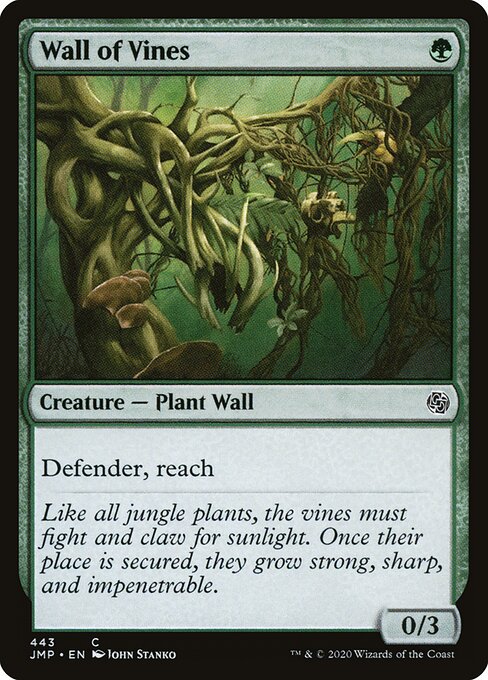 Wall of Vines - Jumpstart Magic card