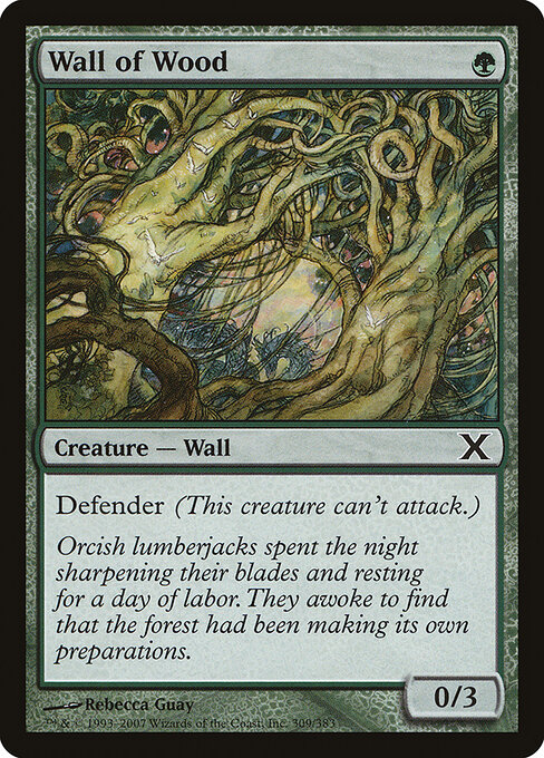 Wall of Wood - Tenth Edition Magic card