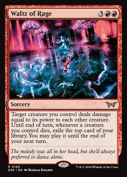 Waltz of Rage - Duskmourn: House of Horror Magic card