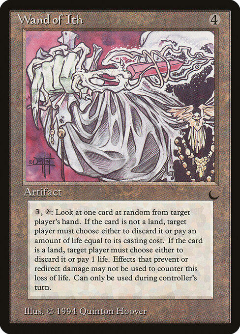 Bacchetta di Ith (Wand of Ith) - The Dark (#114) - Illustrated by Quinton Hoover - Magic: The Gathering Card