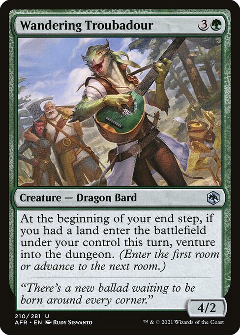 Wandering Troubadour - Adventures in the Forgotten Realms Magic card