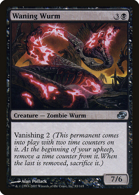 Waning Wurm - Planar Chaos Magic card