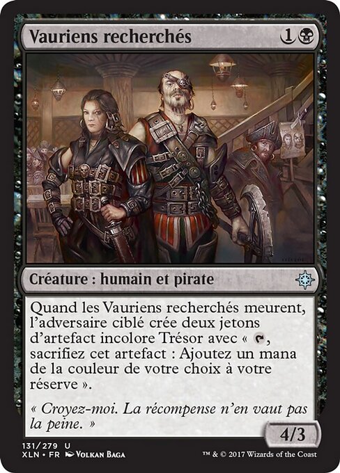 Vauriens recherchés (Wanted Scoundrels) - Ixalan (#131) - Illustrated by Volkan Baǵa - Magic: The Gathering Card