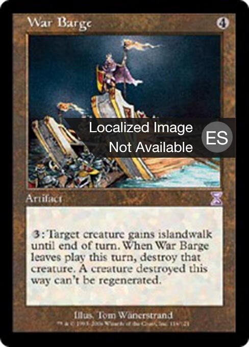 Chiatta da Guerra (War Barge) - Time Spiral Timeshifted (#116) - Illustrated by Tom Wänerstrand - Magic: The Gathering Card
