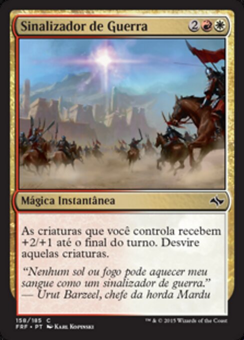 Fulgor de guerra (War Flare) - Fate Reforged (#158) - Illustrated by Karl Kopinski - Magic: The Gathering Card