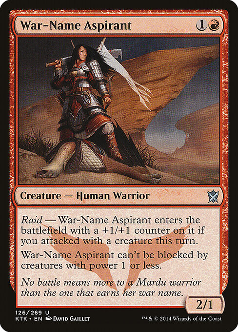War-Name Aspirant - Khans of Tarkir Magic card