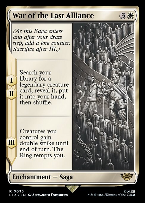 War of the Last Alliance - The Lord of the Rings: Tales of Middle-earth Magic card