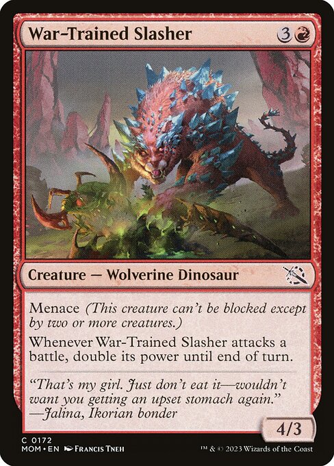 War-Trained Slasher - March of the Machine Magic card