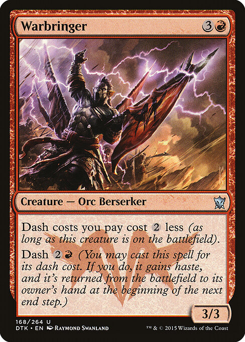 Warbringer - Dragons of Tarkir Magic card