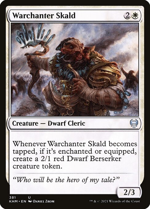 Warchanter Skald - Kaldheim (#381) - Illustrated by Daniel Zrom - Magic: The Gathering Card