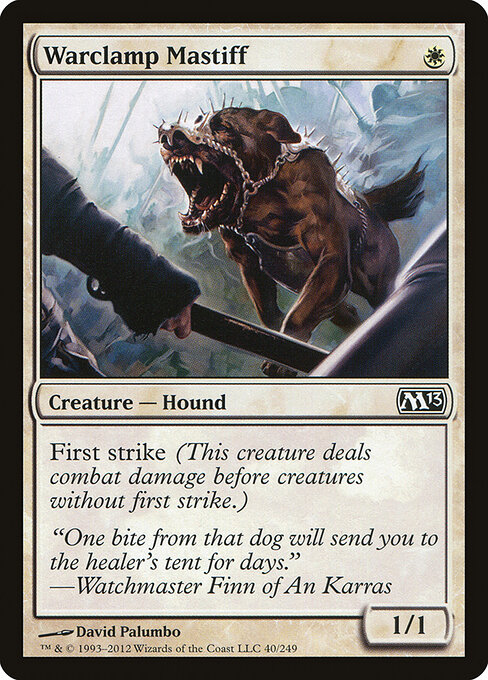 Warclamp Mastiff - Magic 2013 Magic card