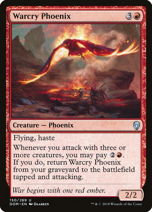 Warcry Phoenix - Dominaria Magic card