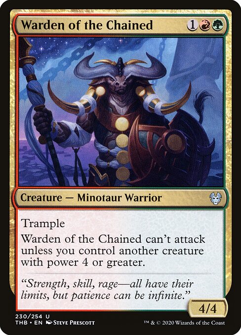Warden of the Chained - Theros Beyond Death Magic card